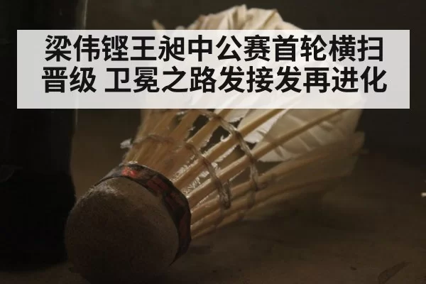 梁伟铿王昶中公赛首轮横扫晋级 卫冕之路发接发再进化(pgdianzi)